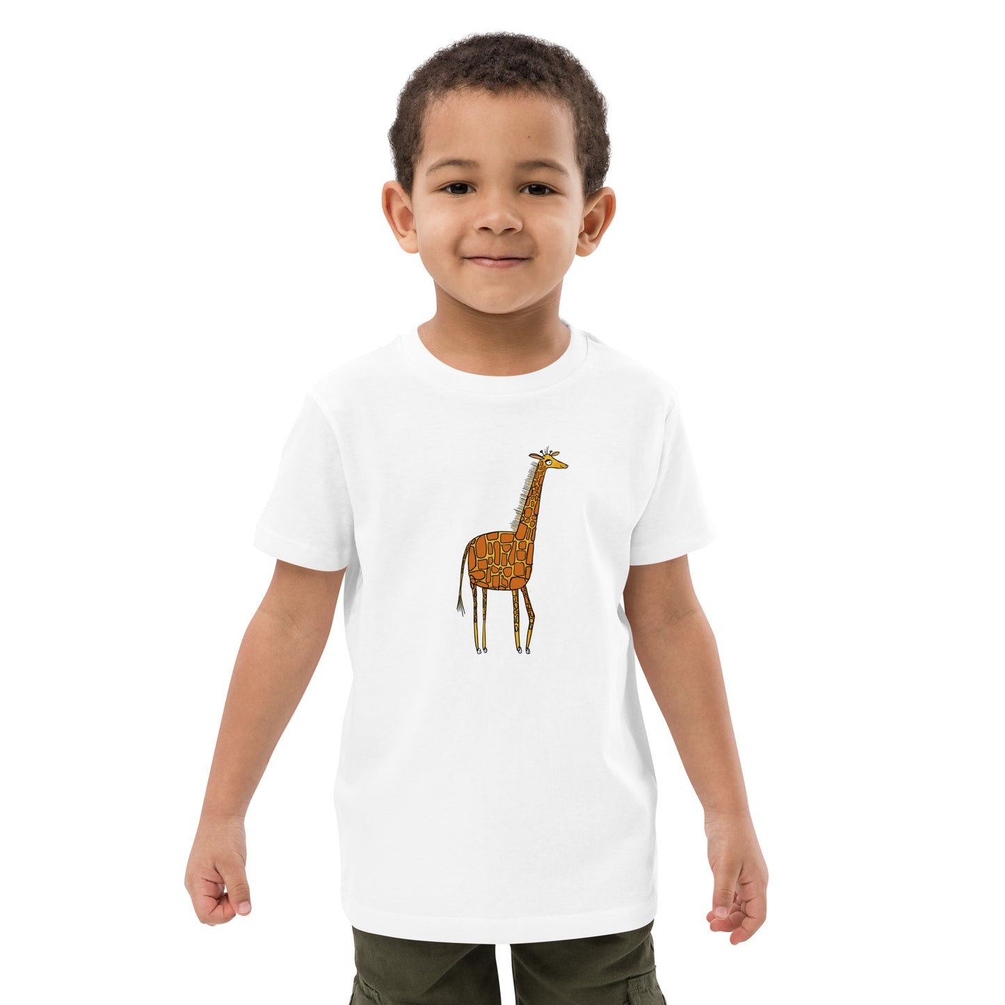 Organic cotton kids t-shirt | Giraffe