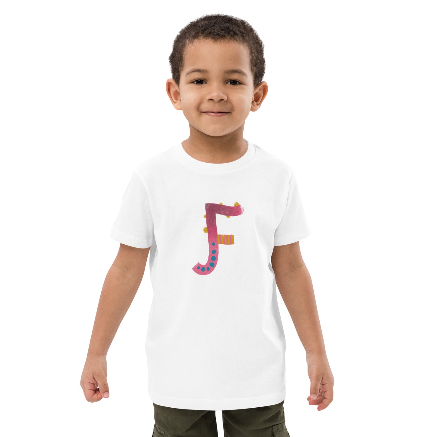 Organic cotton kids t-shirt | Alphabet