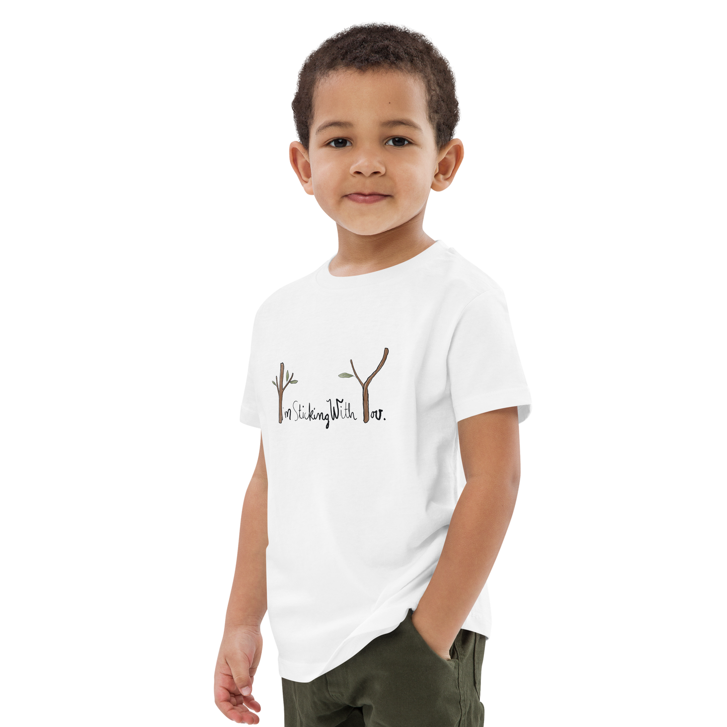 Organic cotton kids t-shirt | Sticking with You