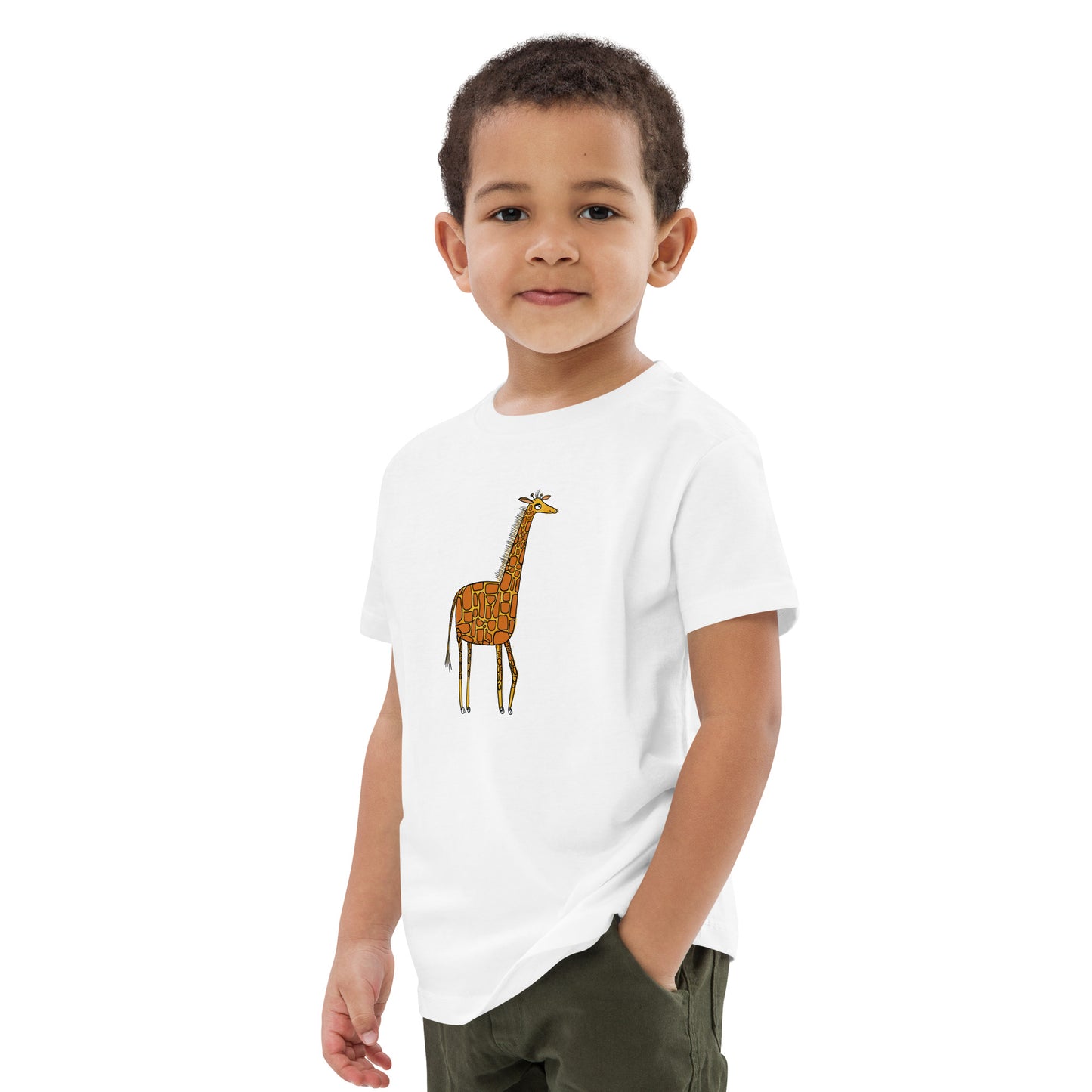 Organic cotton kids t-shirt | Giraffe