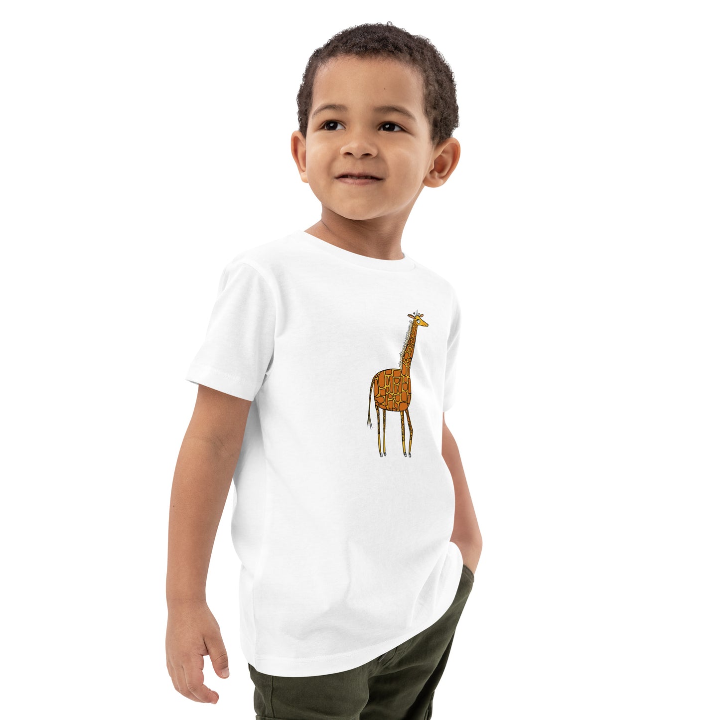 Organic cotton kids t-shirt | Giraffe