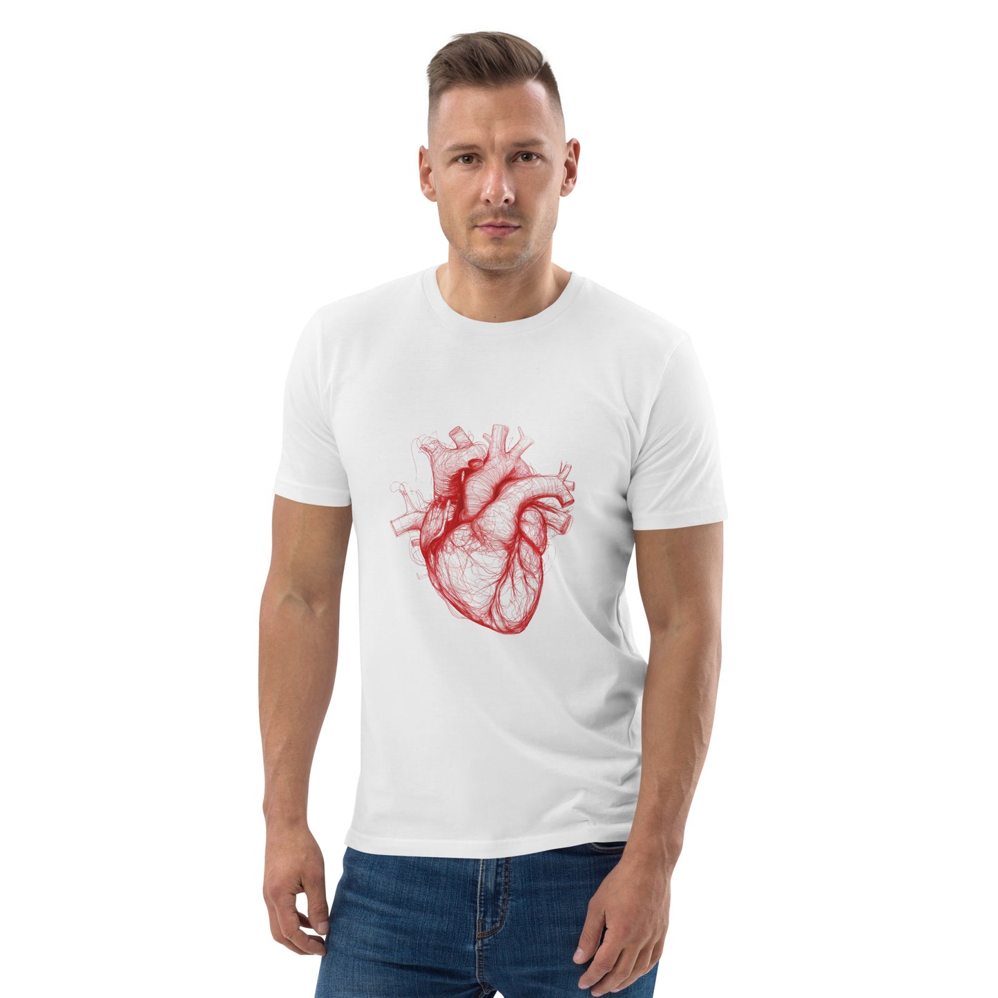 Unisex organic cotton t-shirt | Heart Anatomy