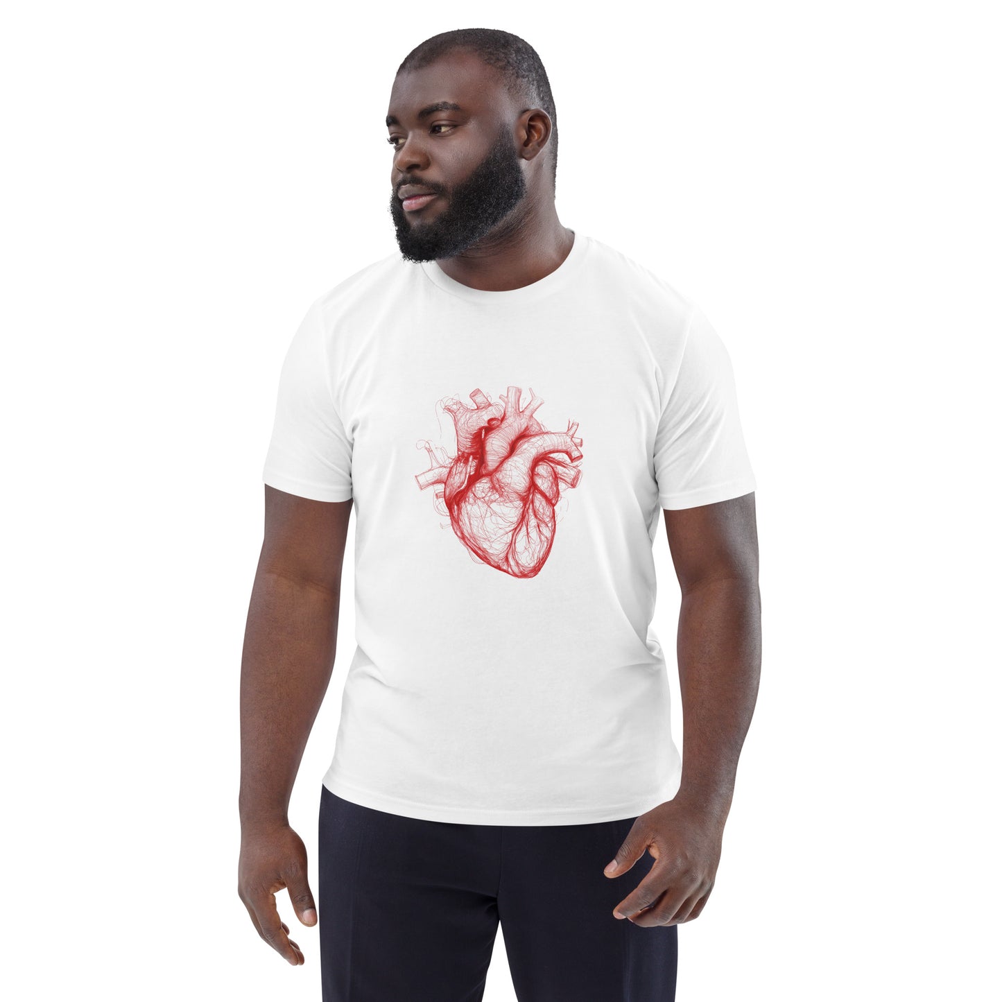 Unisex organic cotton t-shirt | Heart Anatomy