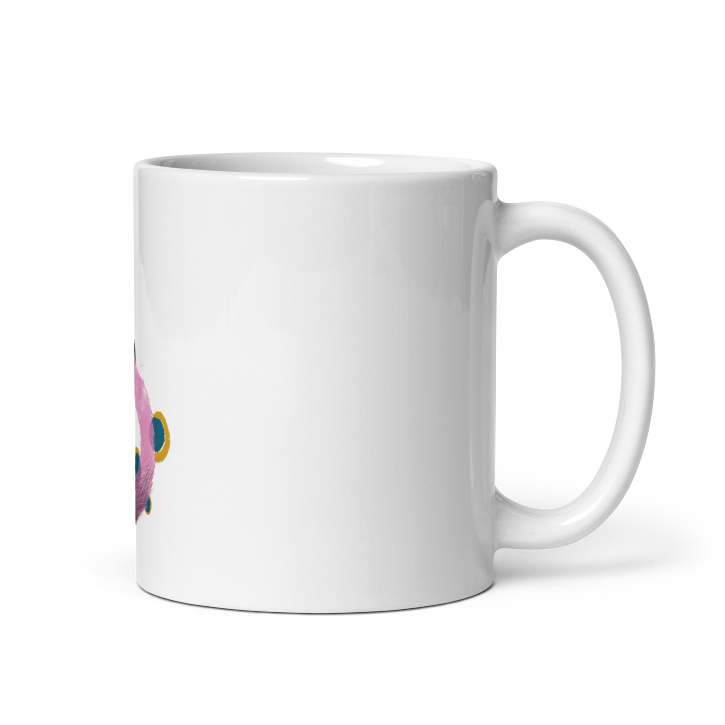 White glossy mug | B