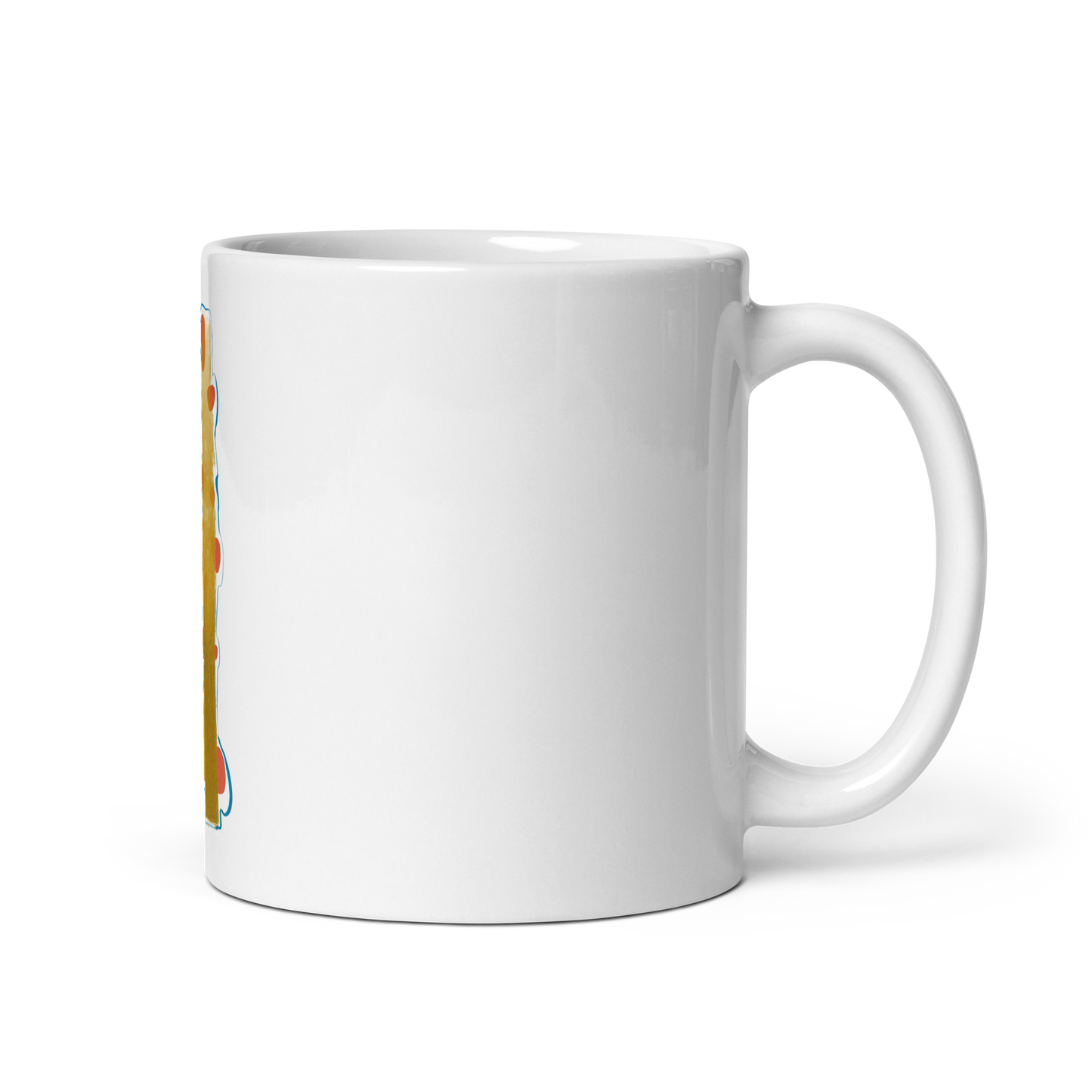 White glossy mug | D