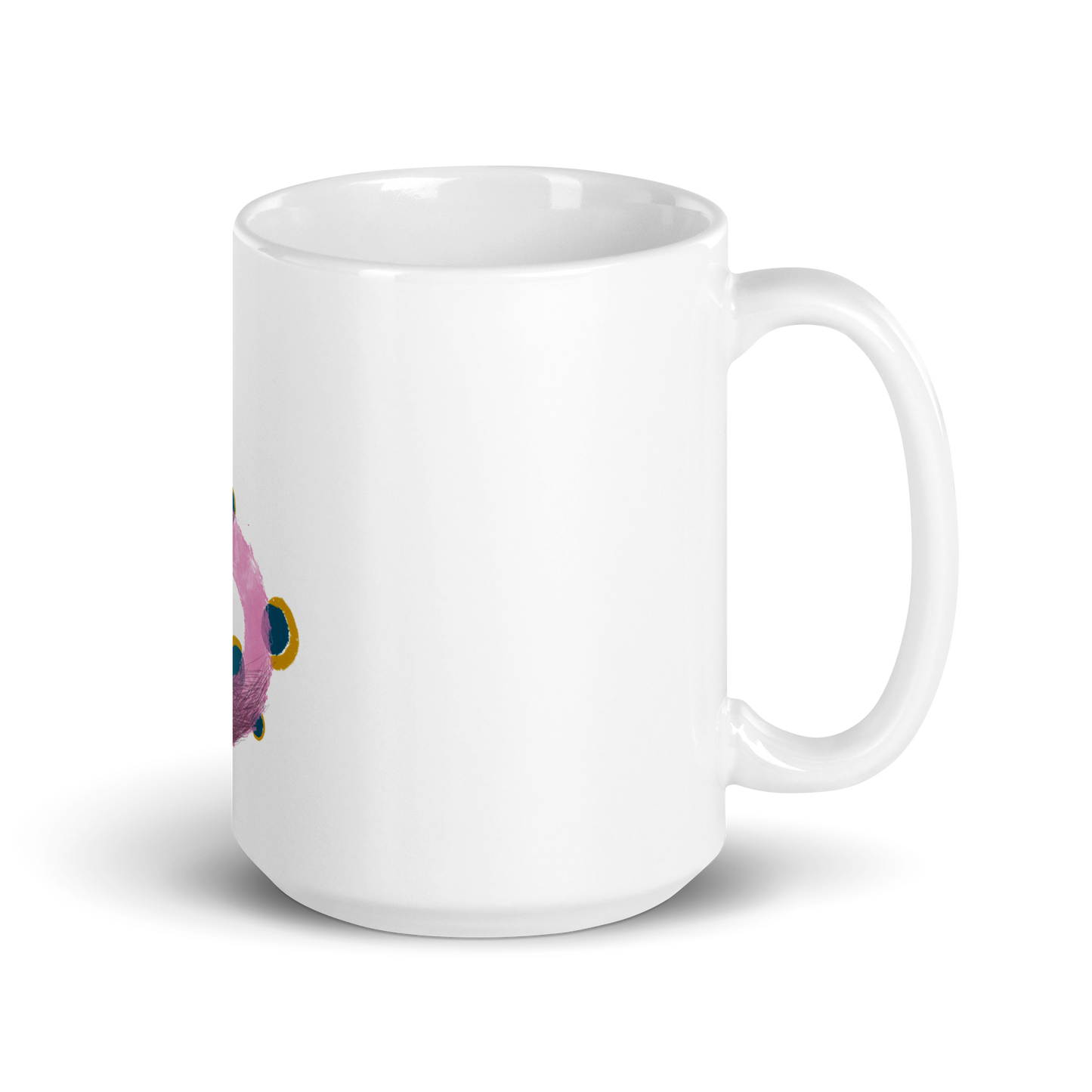 White glossy mug | B