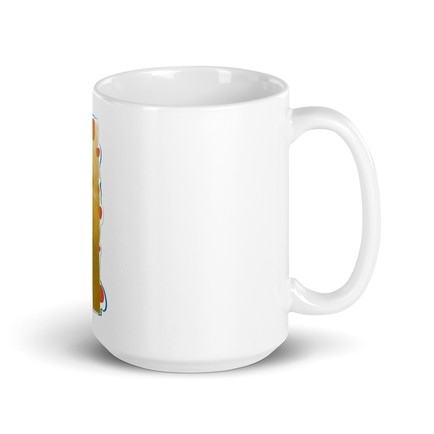 White glossy mug | D