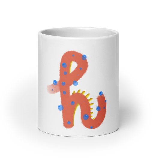 White glossy mug | H