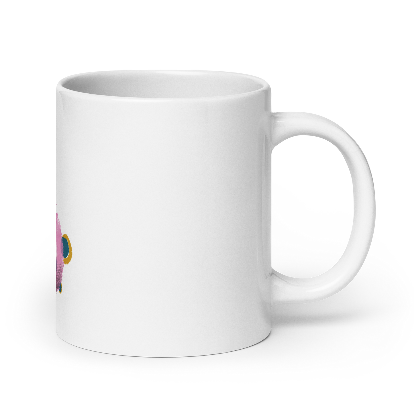 White glossy mug | B